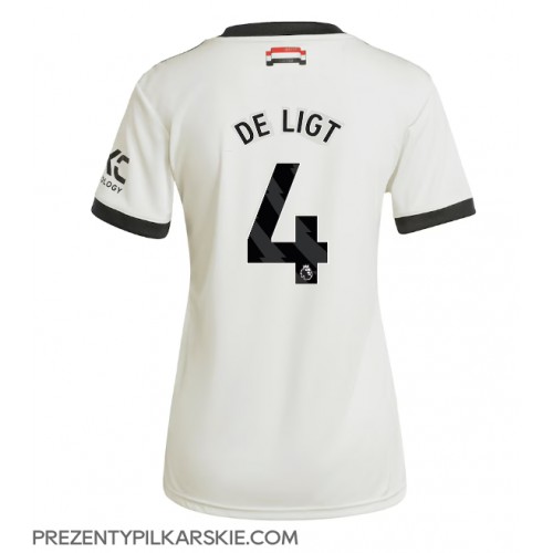 Stroje piłkarskie Manchester United Matthijs de Ligt #4 Koszulka Trzeciej dla damskie 2024-25 Krótki Rękaw